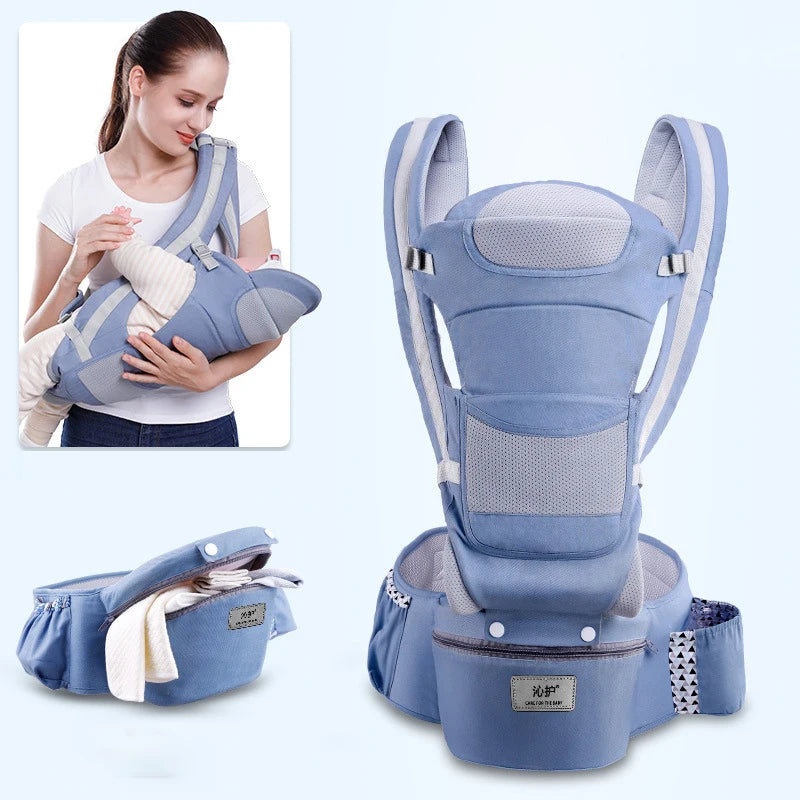 Newborn Ergonomic Baby Carrier Backpack Infant Baby Hipseat Carrier Front Facing Ergonomic Kangaroo Baby Wrap Sling Travel