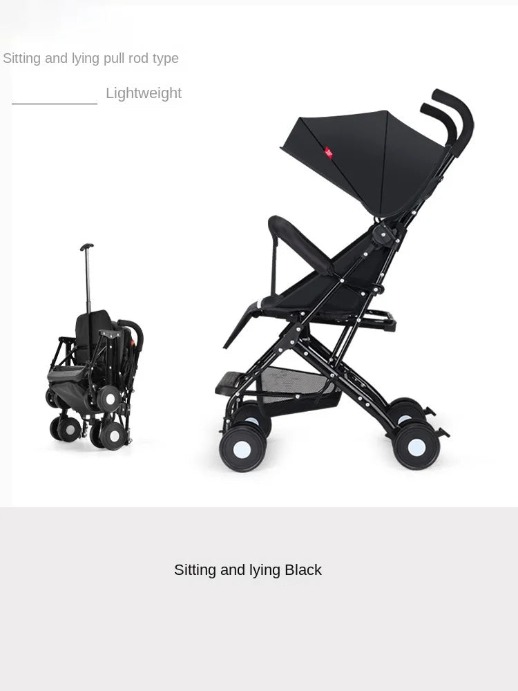 Baby Buggy can sit or lie down Lightweight Folding Locket Umbrella Car Baby 0 to 3 years old Child Stroller