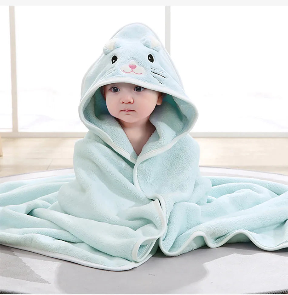 Newborn Baby Bath Towel Strong Water Absorption Swaddle Average Size Baby Blanket Air Conditioning Quilt Warmth