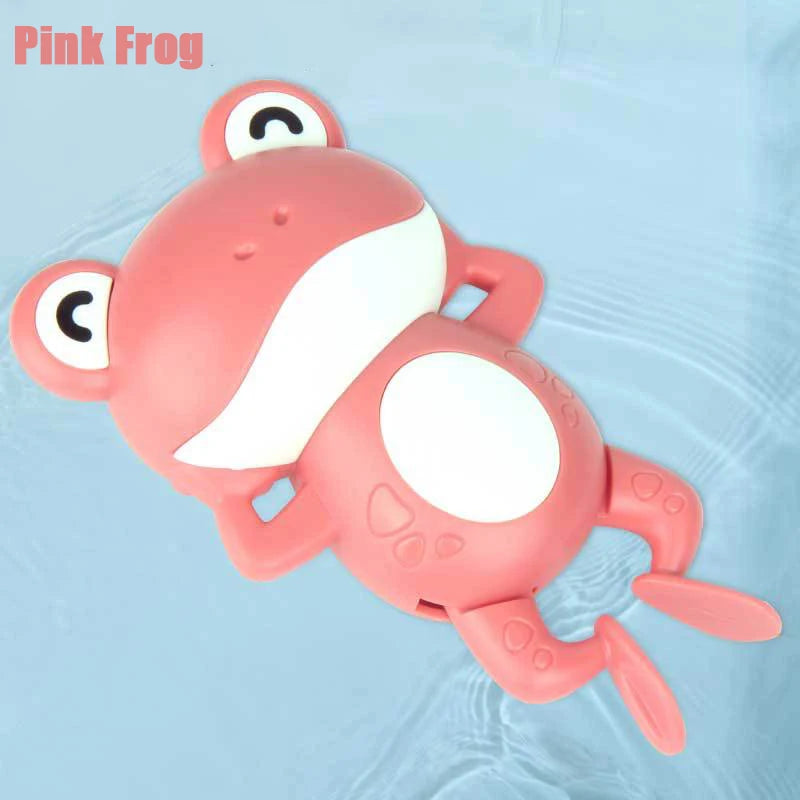 Baby Bath Toys Kids Swimming Clockwork Dolls Play Water Fun Bathing Cute Funny Children Bathroom Shower Bathtub Animals Toy