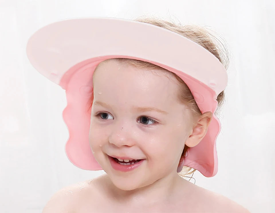 Shampoo Cap Adjustable Wash Shower Hat For Newborns Baby Ear Protection Children Bath Visor Head Cover Cute Octopus Shield