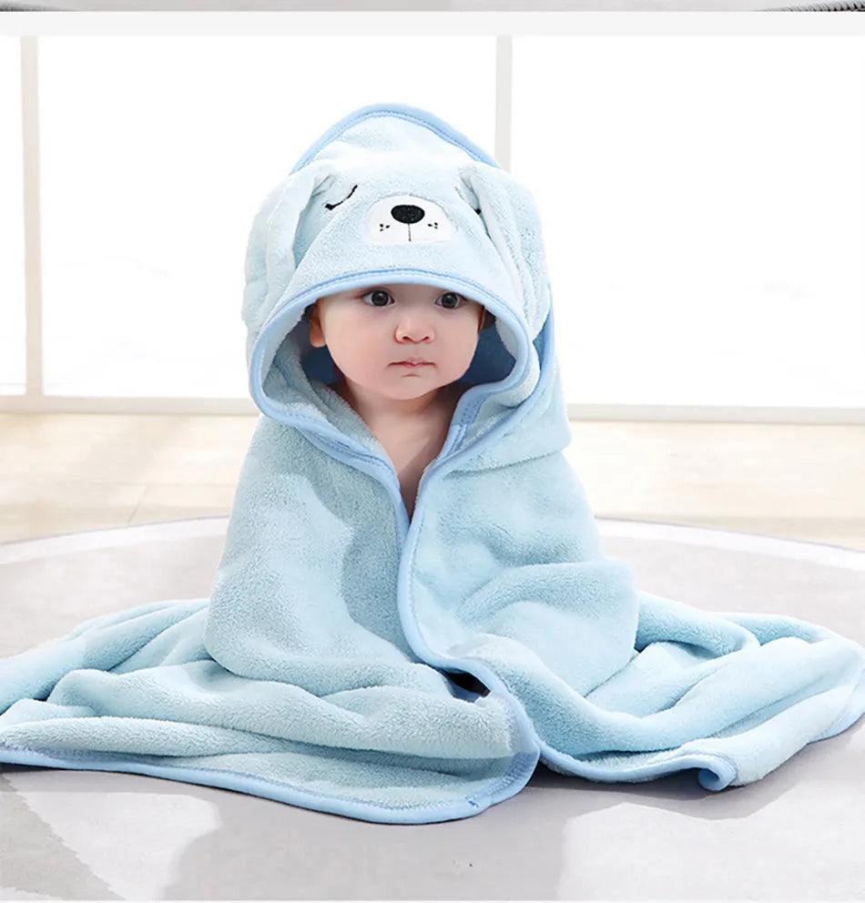 Newborn Baby Bath Towel Strong Water Absorption Swaddle Average Size Baby Blanket Air Conditioning Quilt Warmth