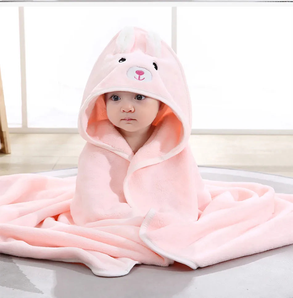 Newborn Baby Bath Towel Strong Water Absorption Swaddle Average Size Baby Blanket Air Conditioning Quilt Warmth