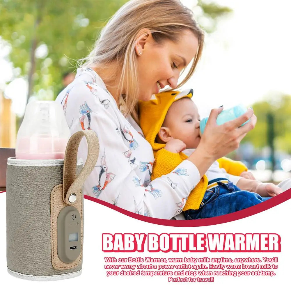 Baby Milk Warmer USB Milk Warmer Portable Baby Bottle Warmer Travel Warmer Cover USB Heater Outdoor Bottle Warmer