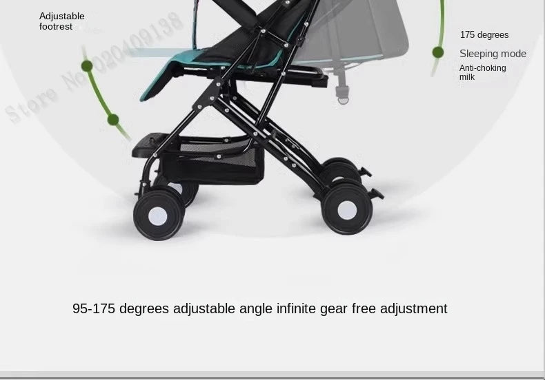 Baby Buggy can sit or lie down Lightweight Folding Locket Umbrella Car Baby 0 to 3 years old Child Stroller