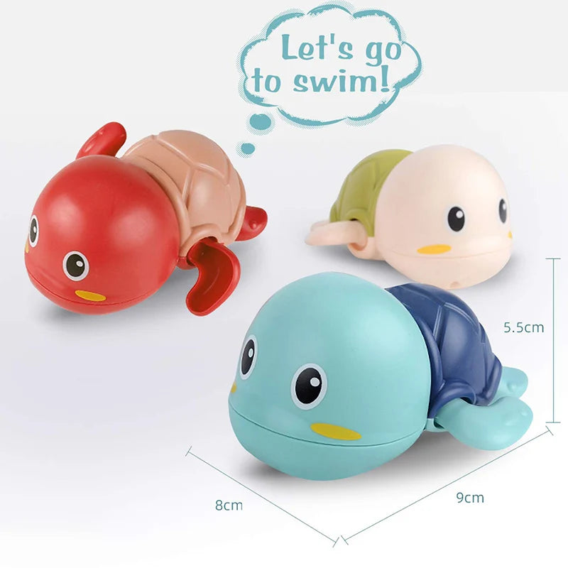 Baby Bath Toys Kids Swimming Clockwork Dolls Play Water Fun Bathing Cute Funny Children Bathroom Shower Bathtub Animals Toy