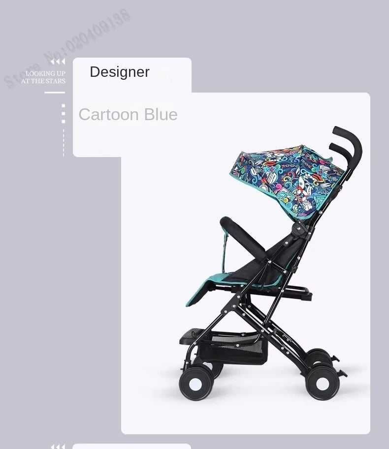 Baby Buggy can sit or lie down Lightweight Folding Locket Umbrella Car Baby 0 to 3 years old Child Stroller