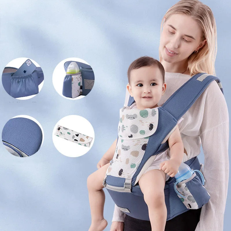 Newborn Ergonomic Baby Carrier Backpack Infant Baby Hipseat Carrier Front Facing Ergonomic Kangaroo Baby Wrap Sling Travel