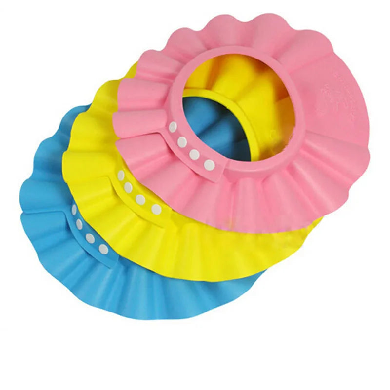 Adjustable Baby Shampoo Cap Kids Wash Hair Protection Infant Health Care Accessories New Soft EVA Bath Waterproof Hat