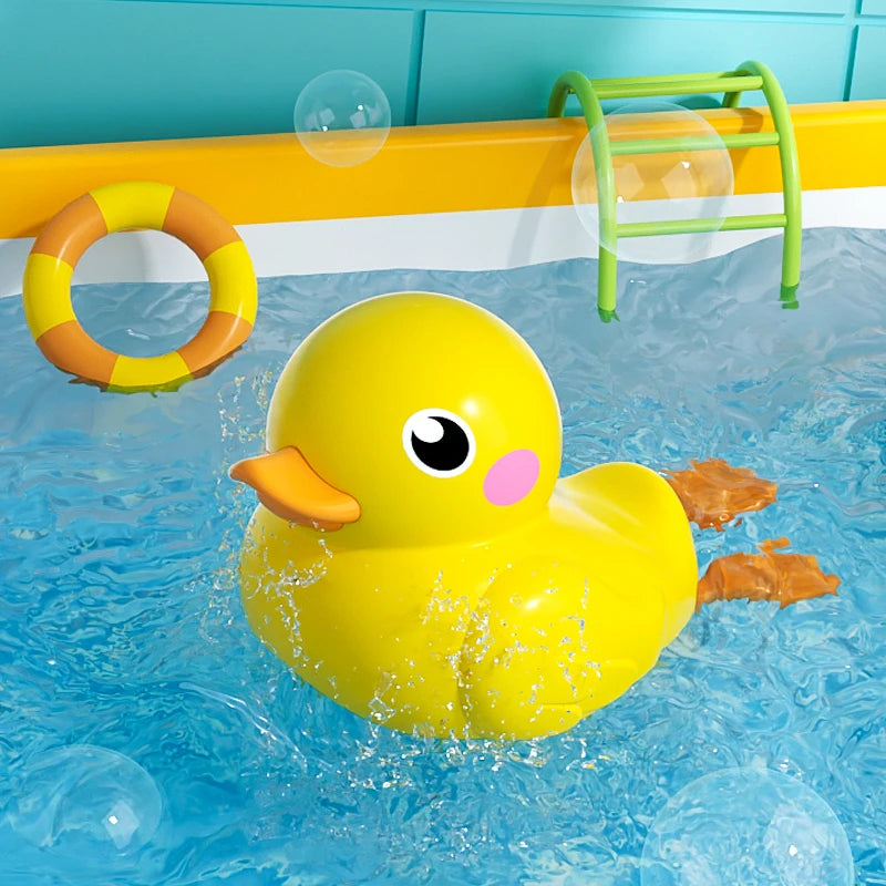 Baby Bath Toys Kids Swimming Clockwork Dolls Play Water Fun Bathing Cute Funny Children Bathroom Shower Bathtub Animals Toy