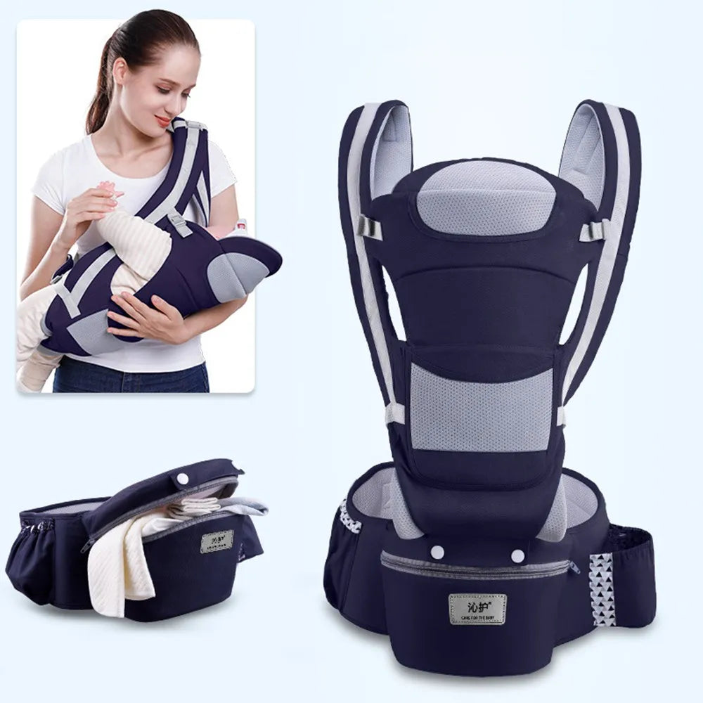 Newborn Ergonomic Baby Carrier Backpack Infant Baby Hipseat Carrier Front Facing Ergonomic Kangaroo Baby Wrap Sling Travel