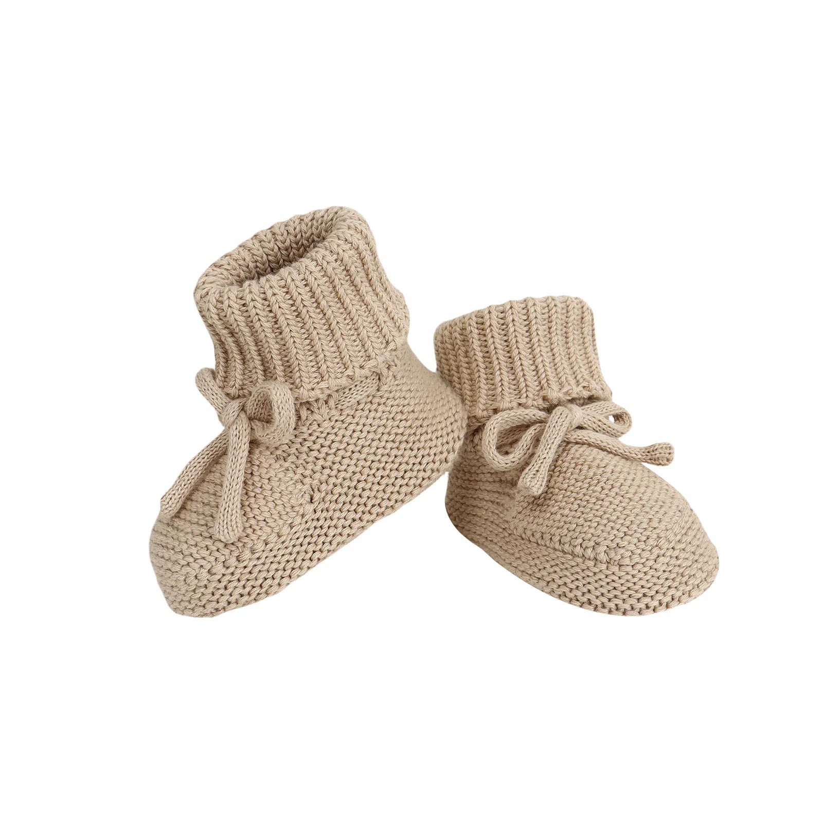 Infant Baby Shoes Cotton Knitted Newborn Girl Boy Boots Fashion Solid Warm Toddler Kid Slip-On Bed Shoes Handmade 0-18M Footwear