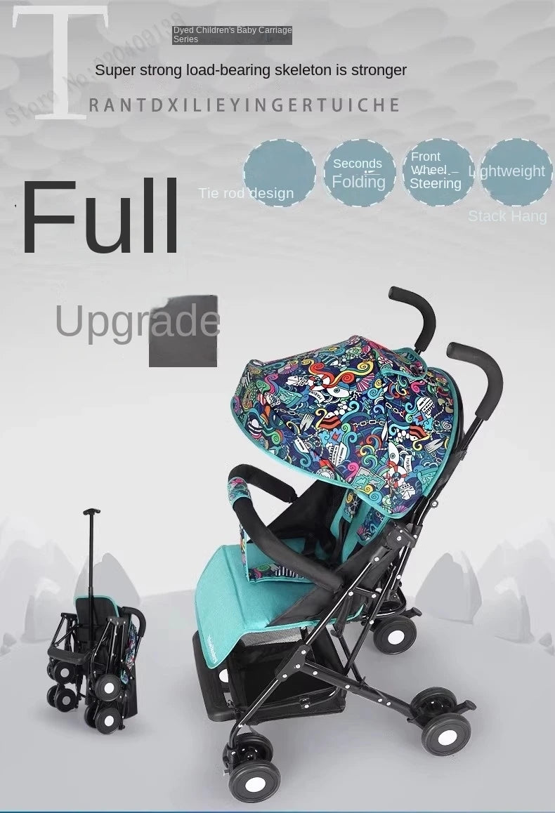 Baby Buggy can sit or lie down Lightweight Folding Locket Umbrella Car Baby 0 to 3 years old Child Stroller