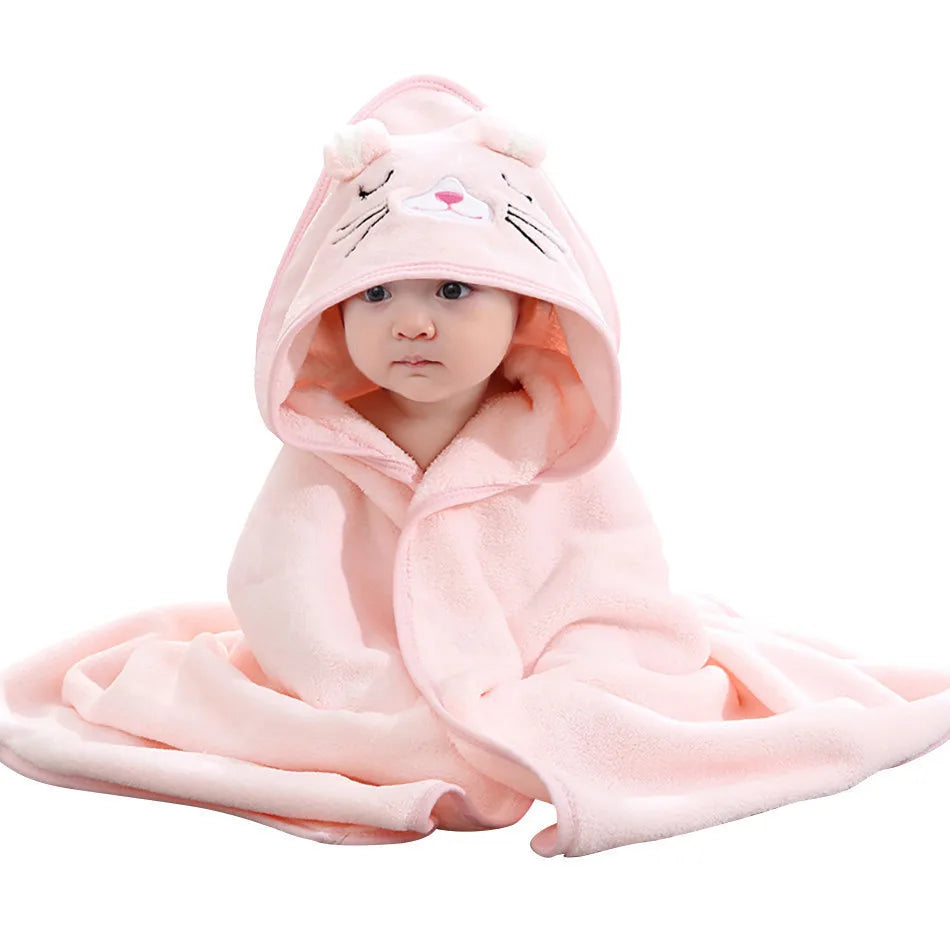 Newborn Baby Bath Towel Strong Water Absorption Swaddle Average Size Baby Blanket Air Conditioning Quilt Warmth